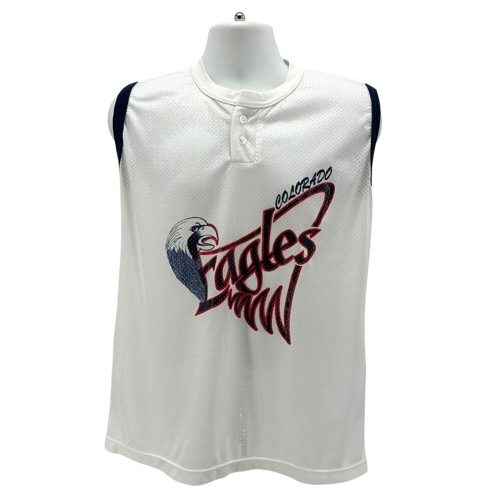 Vintage Gator Adult Large Jersey Colorado Eagles Hockey Mesh Graphic No. 32